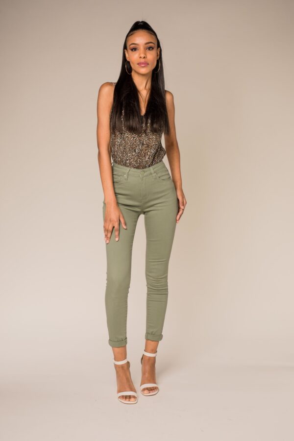 Pantalon NINA CARTER olive -NCQ 109- C Fem'