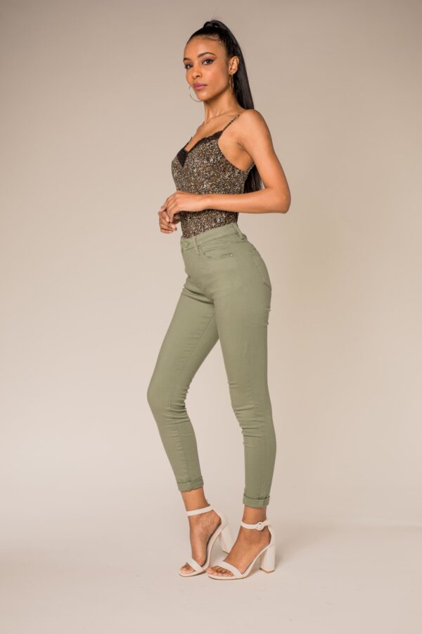 Pantalon NINA CARTER olive -NCQ 109- C Fem'