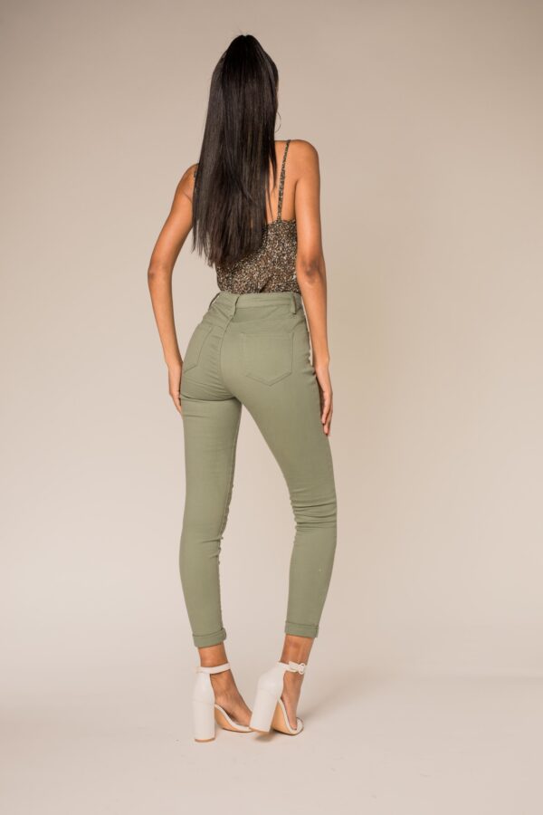 Pantalon NINA CARTER olive -NCQ 109- C Fem'